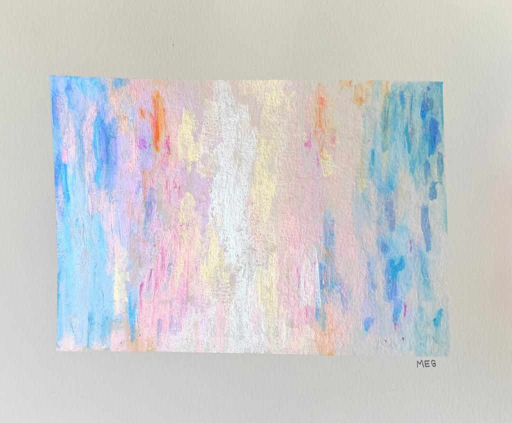 Metallic Sunrise - 8x6in Original Painting
