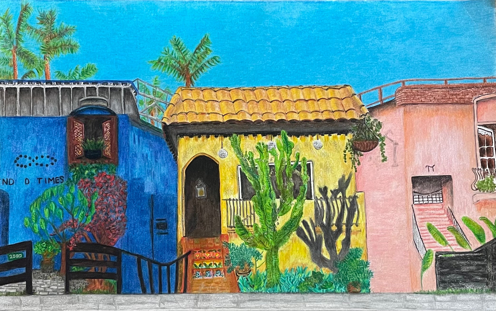 Personalized Building Illustration Original Fine Artwork