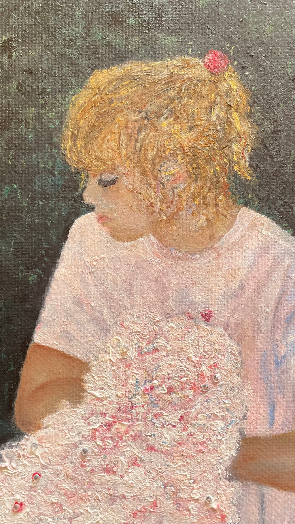 Fresh Cut Peonies - 9.5x11.75in Original Oil Painting on Gallery Wrapped Canvas - Floral Oil Painting