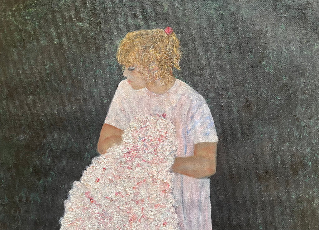 Fresh Cut Peonies - 9.5x11.75in Original Oil Painting on Gallery Wrapped Canvas - Floral Oil Painting